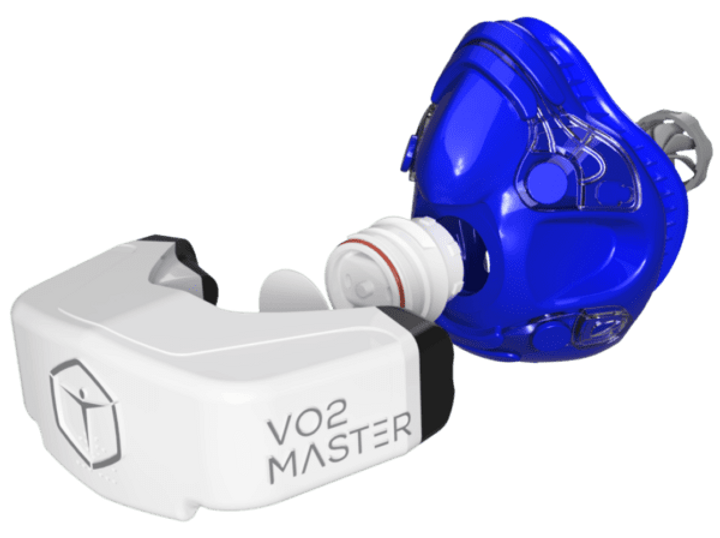 VO2 Master Analyzer complete pro kit with reusable mask, calibration syringe, filters, HR monitor, and waterproof case