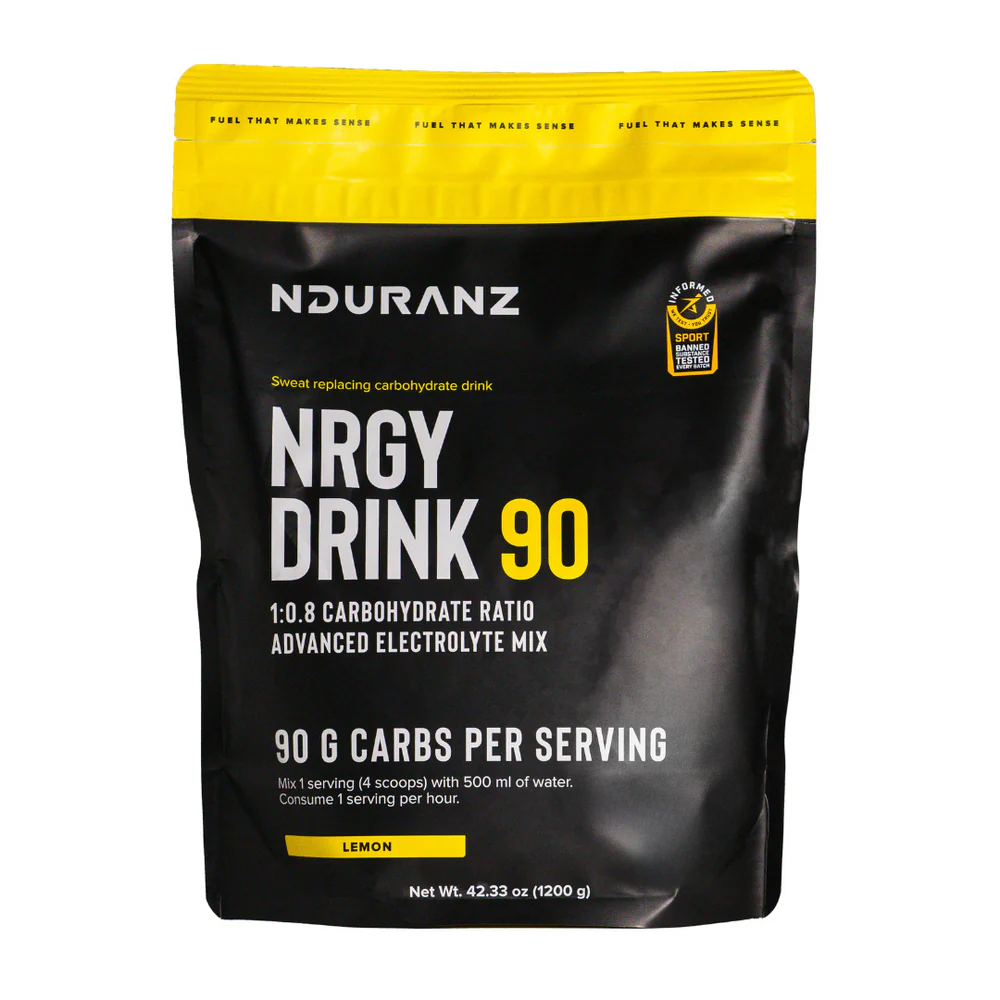 NduranZ Energy Drink 90 can showing vibrant label design with bold branding and energetic graphics.