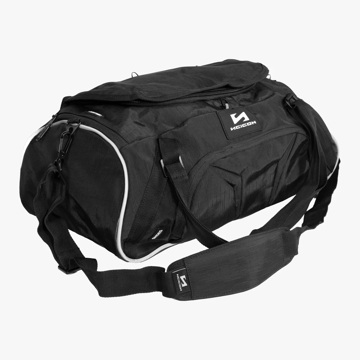 Scicon 25L duffel bag made of durable fabric, featuring a spacious main compartment, adjustable shoulder strap, and carrying handles.