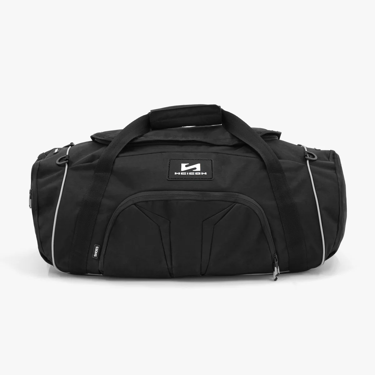 Scicon 50L duffel bag with adjustable shoulder strap, durable fabric, and spacious main compartment for travel and sports gear.